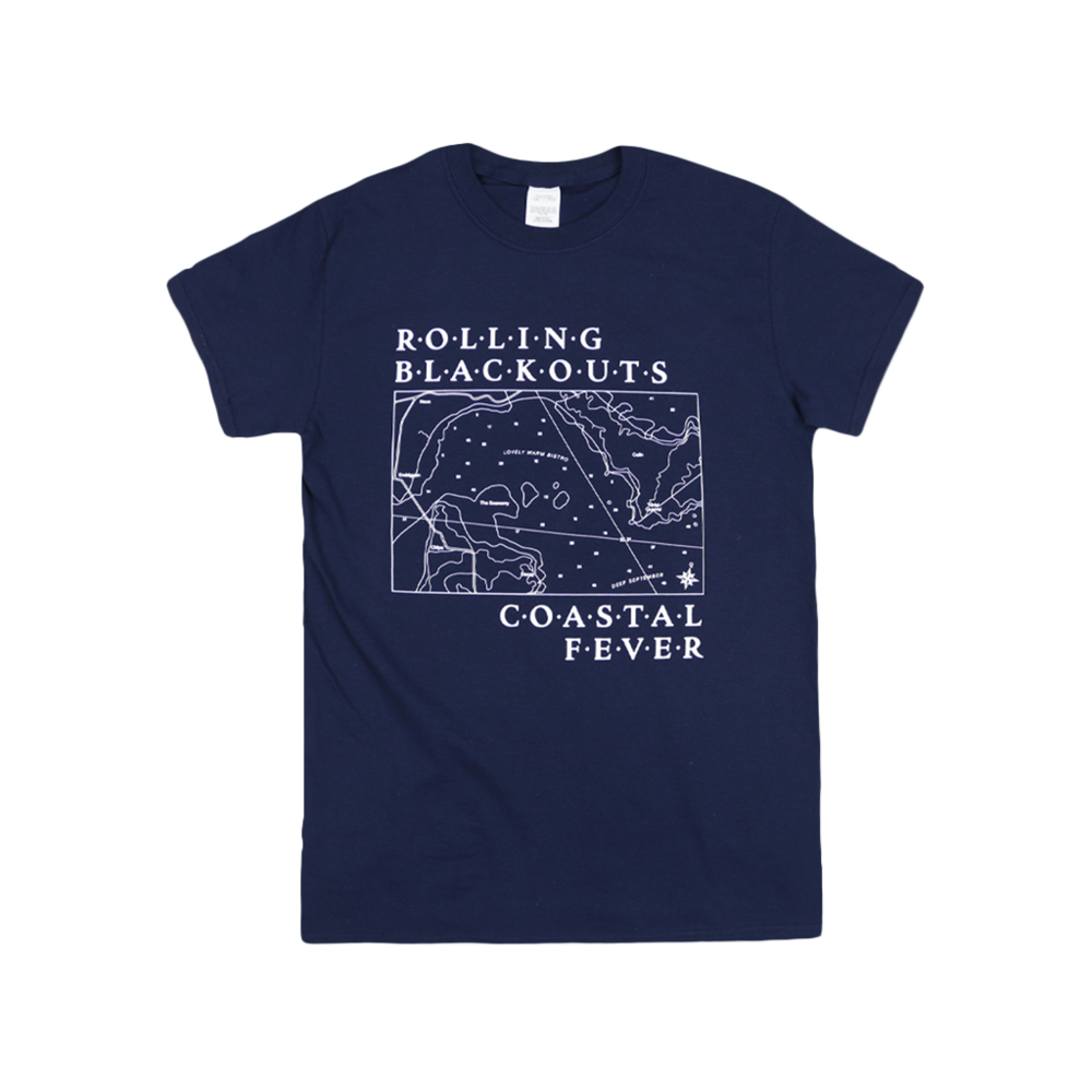 Map Navy Tee UK