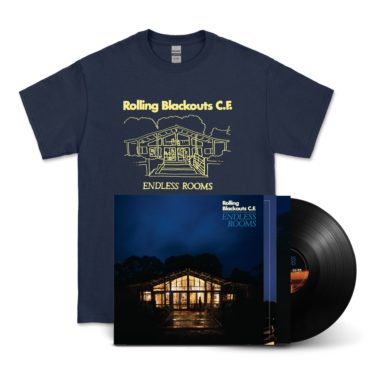 Endless Rooms - Black Vinyl + Tee UK