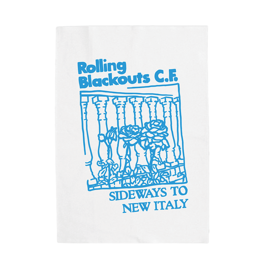 Sideways To New Italy Tea Towel UK