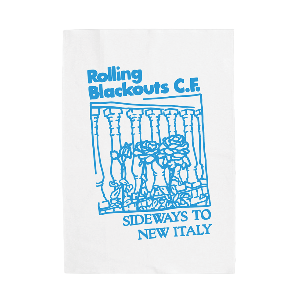 Sideways To New Italy Tea Towel UK